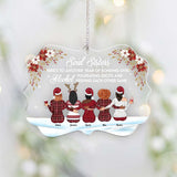 Here's To Another Year Of Bonding Over Alcohol - Personalized Bestie Transparent Ornament
