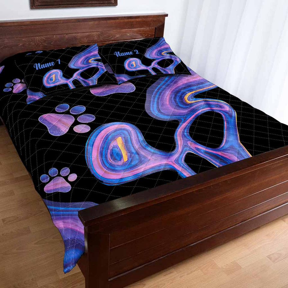 Dog Lovers - Personalized Quilt Set