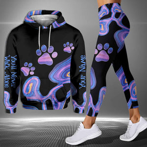Dog Lovers You'll Never Walk Alone - Personalized Hoodie and Leggings
