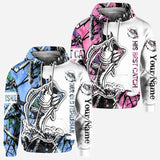 His Best Catch - Personalized Fishing All Over T-shirt and Hoodie