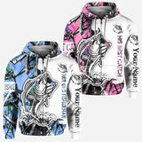 His Best Catch - Personalized Fishing All Over T-shirt and Hoodie
