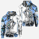 His Best Catch - Personalized Fishing All Over T-shirt and Hoodie