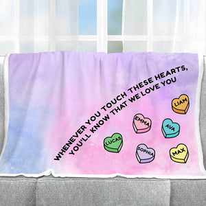 Grandma's Sweat Hearts - Personalized Valentine Grandma Blanket