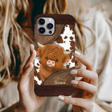 Just A Girl Who Loves Highland Cow - Personalized Full Print Phone Case