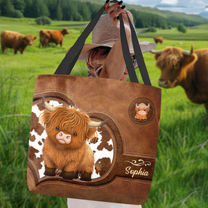 Just A Girl Who Loves Highland Cows - Personalized Tote Bag