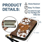 Just A Girl Who Loves Highland Cow - Personalized Leather Long Wallet