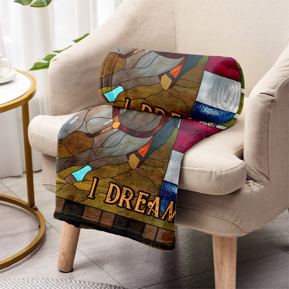 3 Barrels 2 Hearts 1 Dream - Personalized Horse Blanket