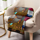 3 Barrels 2 Hearts 1 Dream - Personalized Horse Blanket