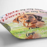 Forever In My Heart - Personalized Dog Throw Pillow