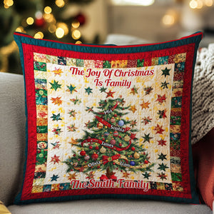 It's The Most Wonderful Time Of The Year - Personalized Family Throw Pillow