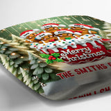 Merry Christmas 2024 - Personalized Family Throw Pillow