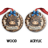 Moody Christmas - Personalized Family Ornament