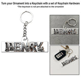 Train Alphabet Letter - Personalized Kid Transparent Ornament