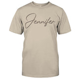 Custom Name - Personalized granddaughter Embroidered T-shirt
