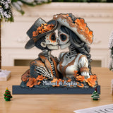 Lovers - Personalized Skull 1 Layered Big Freestanding