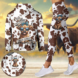 Rock Paper Scissors - Personalized Highland Cow Hoodie and Leggings
