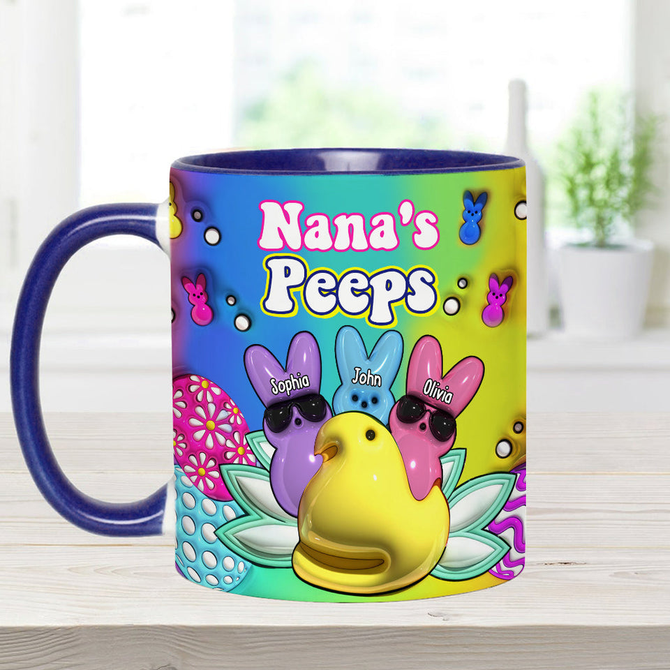 My Peeps - Personalized Grandma Accent Mug