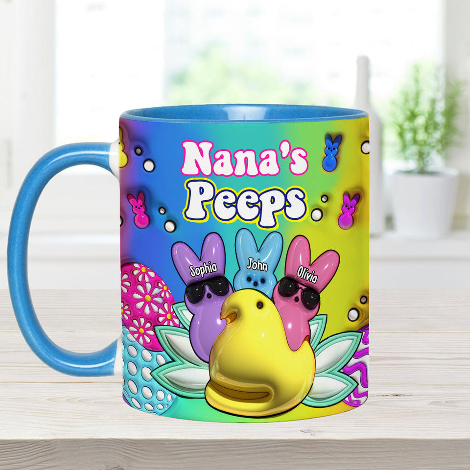 My Peeps - Personalized Grandma Accent Mug