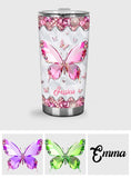 Love Butterflies - Personalized Butterfly Tumbler