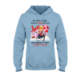 I'm Just A Girl In Love With A Guy - Personalized Couple T-shirt And Hoodie