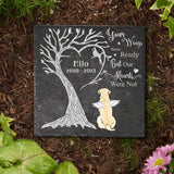 Your Wings Were Ready - Personalized Dog Square Shaped Stone
