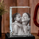 The Bonus Mom - Gift for Step Mom - Personalized Laser Engraving 3D Cuboid Shaped Crystal Lamp