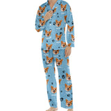 Custom Photo Pet Blanket - Gift for cat lovers, dog lover, cat lover - Personalized Button Down Pajamas