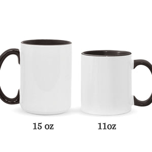 My Grandkids Warm My Heart - Personalized Grandma Accent Mug