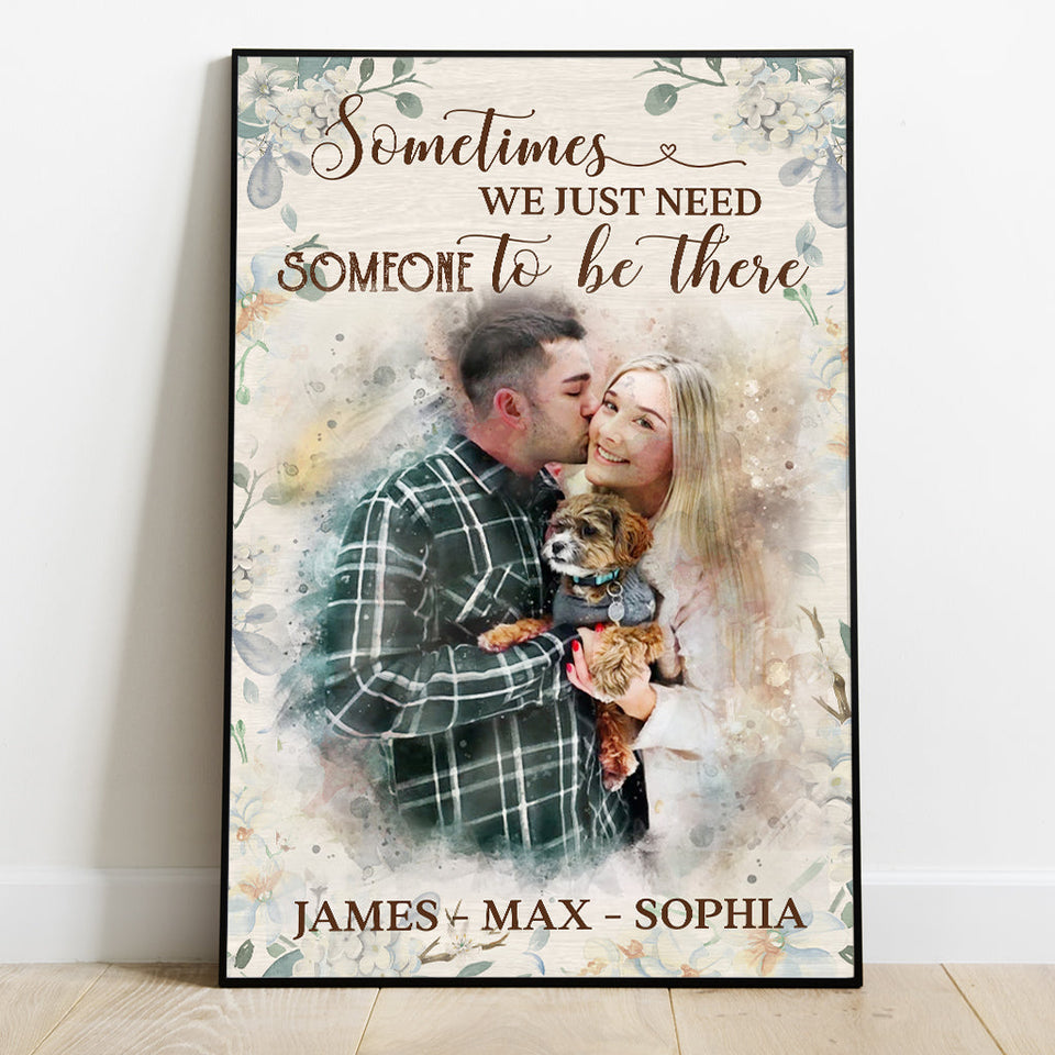 Watercolor Painting - Personalized Dog Canvas And Poster