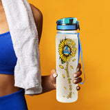 You Are My Sunshine Volleyball - Personalized Volleyball Water Tracker Bottle