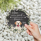 In Loving Memories - Personalized Dog Round Shaped Stone