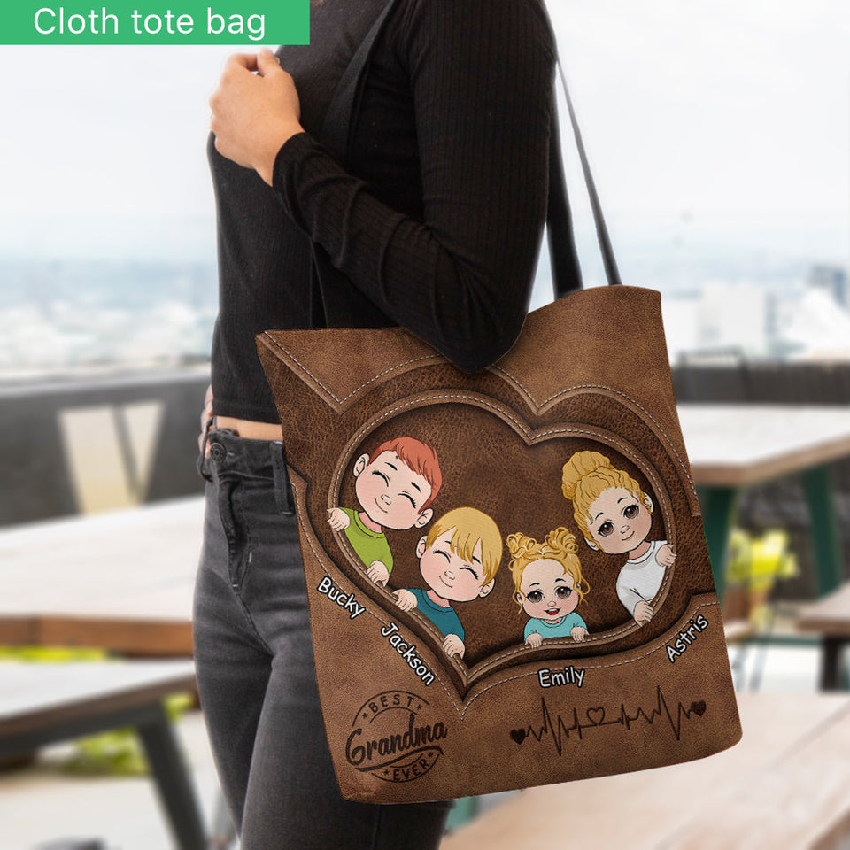 Best Grandma Ever - Personalized Grandma Tote Bag