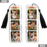 Cartoonize Pet Portrait Photo Collages - Gift for dog lovers, cat lover - Personalized Bookmark (Printed On Both Sides)