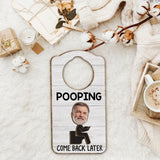 Funny Bathroom Sign - Personalized Father 2 Layered Wood Sign / Wood Plaque
