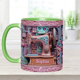 Love Sewing - Personalized Sewing Accent Mug