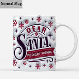 Dear Santa, We Regret Nothing - Personalized Cat Mug