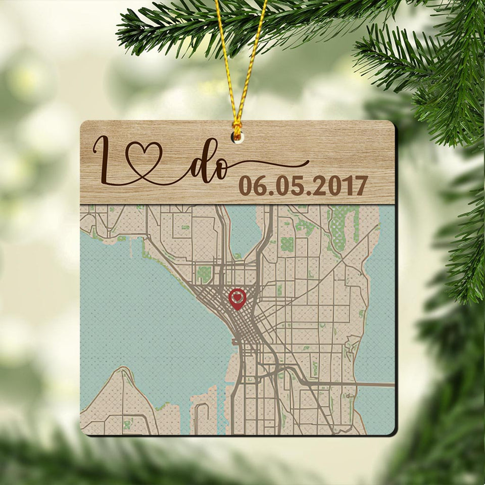 Hello Will You I Do - Personalized Husband And Wife Ornament