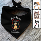 Guard Dog - Gift for dog lover, cat lover - Personalized Pet Bandana