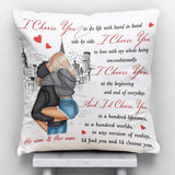 I Choose You - Personalized Couple Throw Pillow