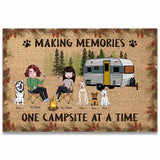 Life Is Better Around The Campfire - Personalized Camping Doormat