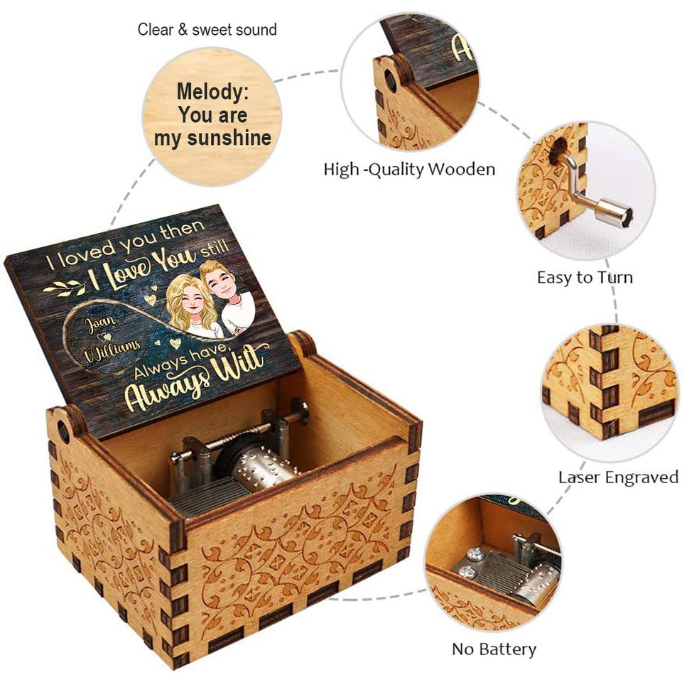 You Are My Sunshine - Personalized Couple Hand Crank Music Box