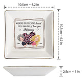 Whenever You Touch This Heart - Gift for mom, grandma, grandpa, daughter, son, granddaughter, grandson, wife, husband, dad, aunt, uncle, sister, brother - Personalized Jewelry Dish