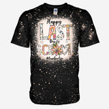 Happy Last Day Of School - Personalized Teacher Handmade Bleached Shirts
