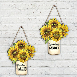 Grandma's Garden - Personalized Grandma Wood Sign
