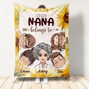 This Grandma Belongs To - Personalized Mother Blanket