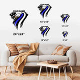 Blue Eagle - Police Personalized Cut Metal Sign