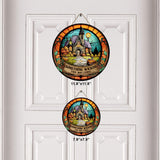 Something Wicked This Way Comes - Witch Round Wood Sign