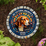 In Loving Memory - Personalized Dog Round Shaped Stone