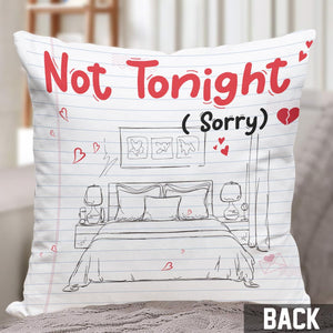 Tonight - Personalized Couple Throw Pillow