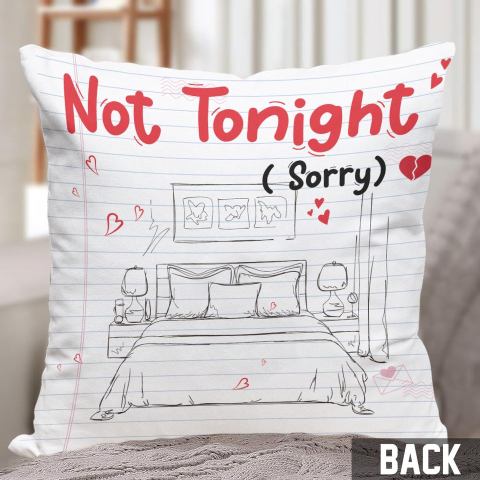 Tonight - Personalized Couple Throw Pillow